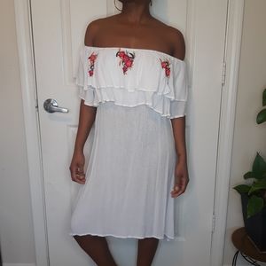 Strapless White Dress